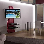 Ghost Design 2000 Metalic Red, Suport TV Meliconi, 488070 - Studiocasa.ro