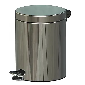 Resigilat Cos Menajer De Gunoi Cu Pedala, Inox, 5L, Opera, Studio Casa