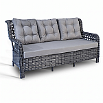 Set 6 piese mobilier de Terasa/Gradina cu perne, Masa, Canapea, Fotolii, Tabureti ,7 locuri , Antracit - Studiocasa.ro