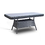 Set 6 piese mobilier de Terasa/Gradina cu perne, Masa, Canapea, Fotolii, Tabureti ,7 locuri , Antracit - Studiocasa.ro