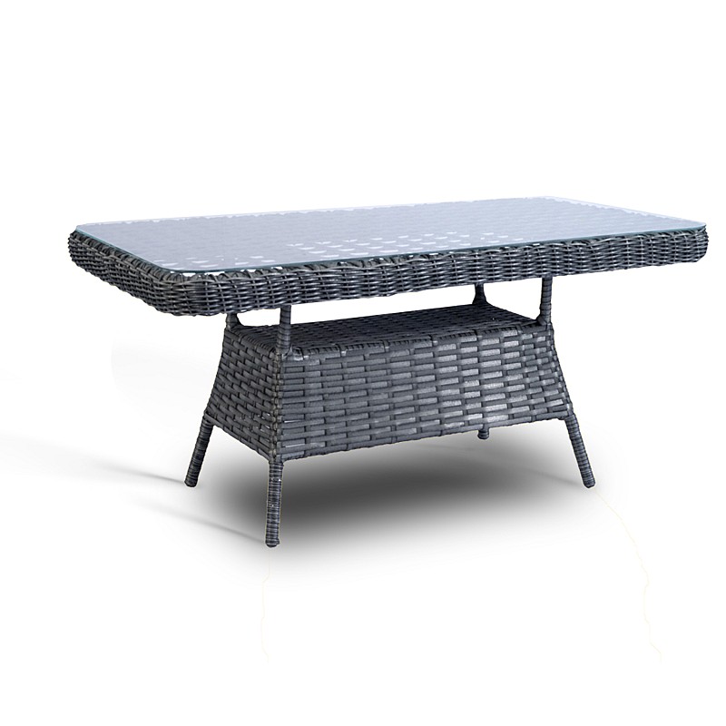 Set 6 piese mobilier de Terasa/Gradina cu perne, Masa, Canapea, Fotolii, Tabureti ,7 locuri , Antracit - Studiocasa.ro