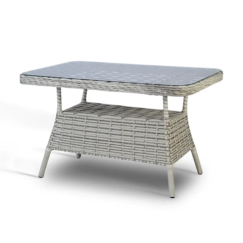 Set 6 piese mobilier de Terasa/Gradina cu perne, Masa, Canapea, Fotolii, Tabureti ,7 locuri , Gri - Studiocasa.ro