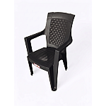 Set 4 Scaune de Gradina, Terasa, Fabricate din Plastic, Efes Old , Culoare Antracit, Greutatea maxima 130 Kg - Studiocasa.ro