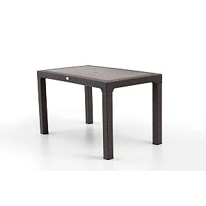 Masa terasa/gradina, Maro, 75x125x77 cm, plastic, aspect ratan