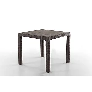 Masa terasa/gradina, Maro, 90x90x77 cm, aspect ratan, plastic