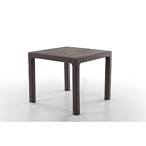 Masa terasa/gradina, Maro, 90x90x77 cm, plastic, aspect ratan