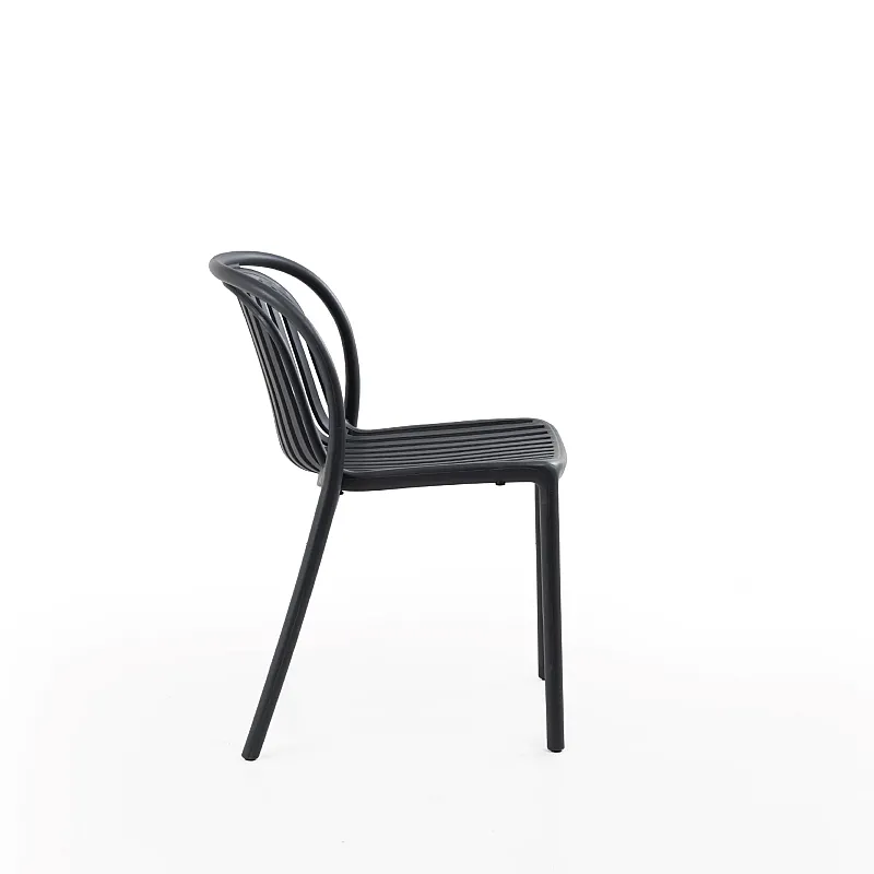 Set 2 Scaune Soho, Gradina, Terasa, Culoare Antracit, Greutatea maxima 120 Kg - Studiocasa.ro