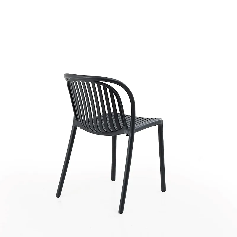 Set 2 Scaune Soho, Gradina, Terasa, Culoare Antracit, Greutatea maxima 120 Kg - Studiocasa.ro