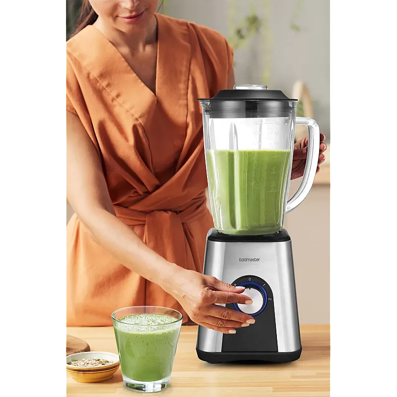 Blender Smoti Goldmaster GM-7254,1000 W,Lame inox,Negru - Studiocasa.ro
