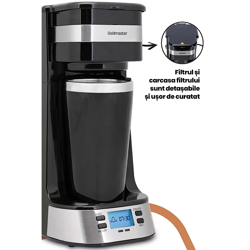 Aparat de cafea cu filtru, Goldmaster Mola GM-7354, 750W, Termos - Studiocasa.ro
