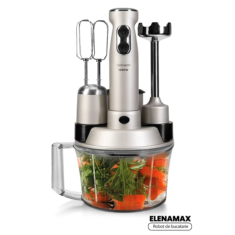 Robot de bucatarie Goldmaster Elenamax GM-7239R, Putere 1000W - Studiocasa.ro