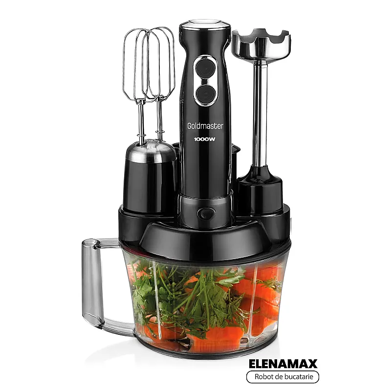 Robot de bucatarie Goldmaster Elenamax GM-7239B, Putere 1000W - Studiocasa.ro