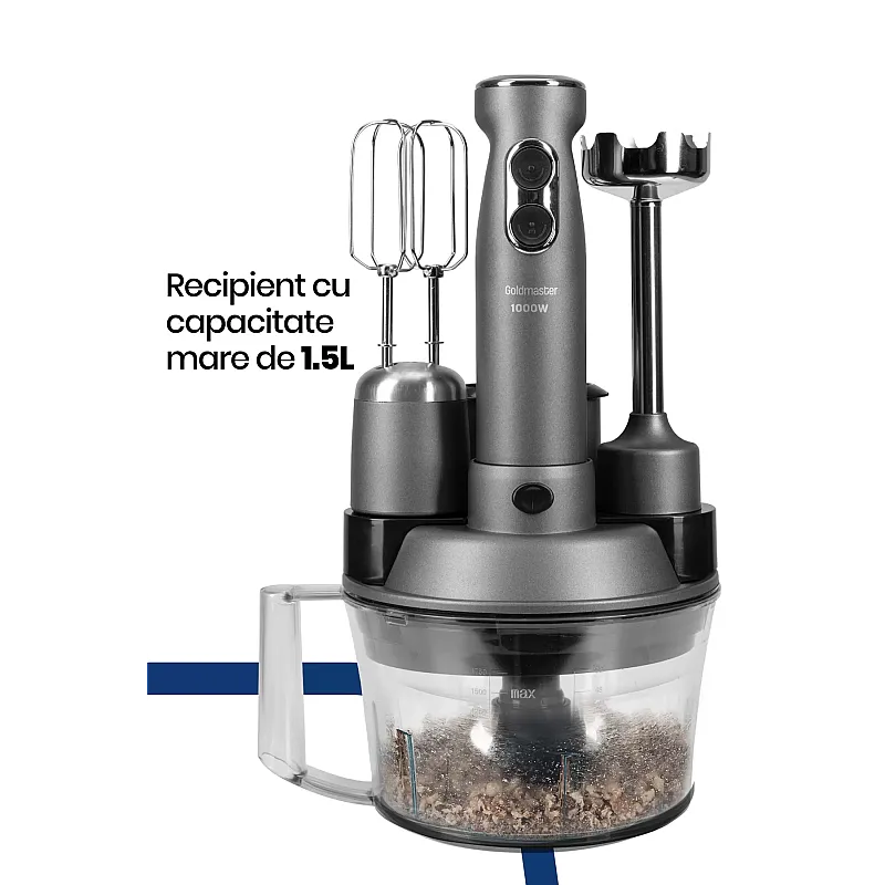 Robot de bucatarie Goldmaster Elenamax GM-7239AN, Putere 1000W - Studiocasa.ro