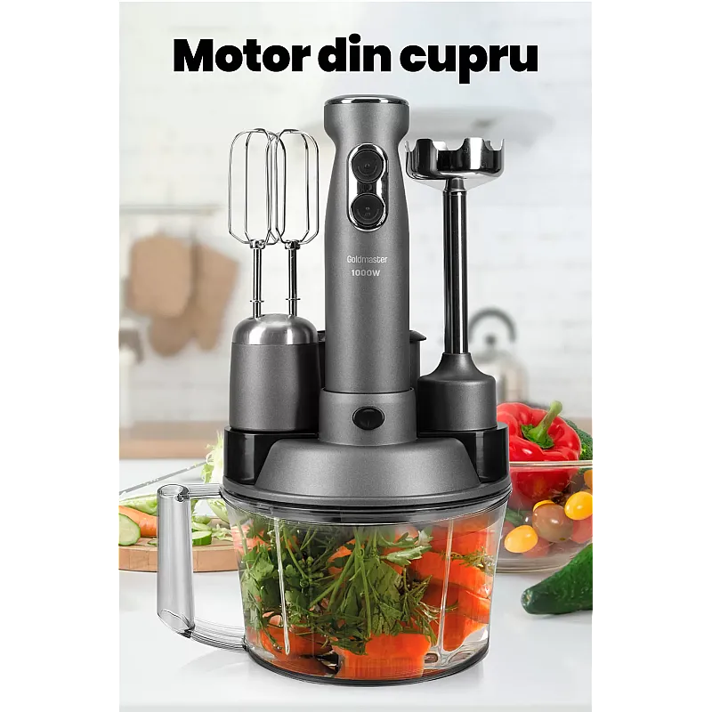 Robot de bucatarie Goldmaster Elenamax GM-7239AN, Putere 1000W - Studiocasa.ro