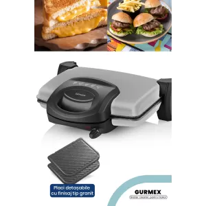 Gratar electric Goldmaster Gurmex GM-7449R, 1750W, 5 trepte putere Gratar electric Goldmaster Gurmex GM-7449R, 1750W, 5 trepte putere