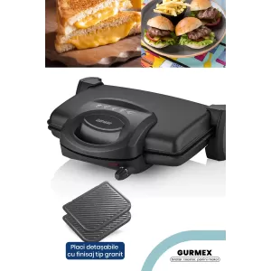 Gratar electric Goldmaster Gurmex GM-7449S, 1750W, 5 trepte putere Gratar electric Goldmaster Gurmex GM-7449S, 1750W, 5 trepte putere