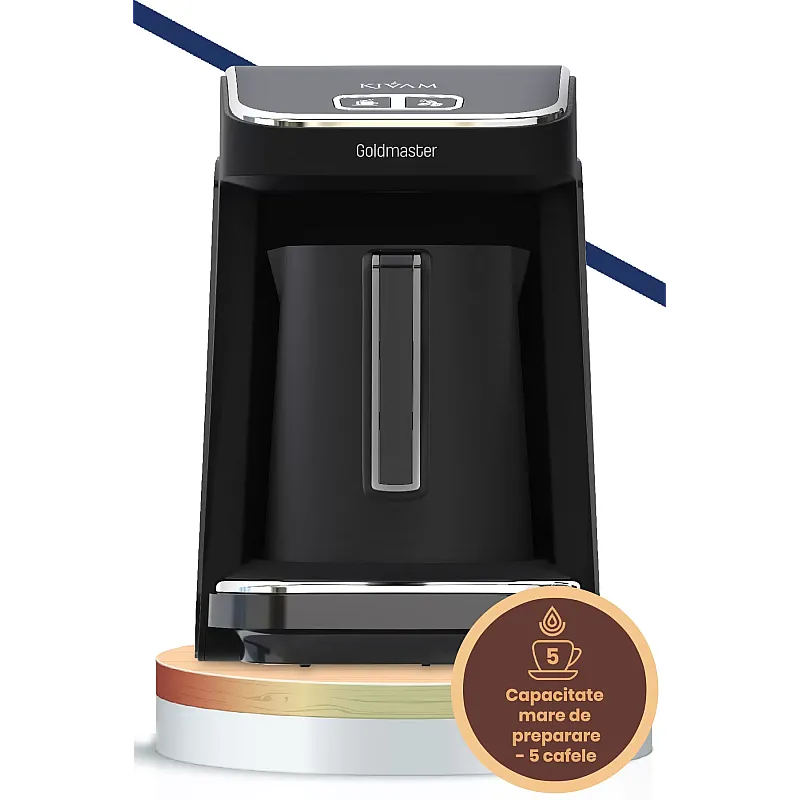 Aparat pentru cafea turceasca Goldmaster KIVAM GM-8380S Negru, 480W - Studiocasa.ro