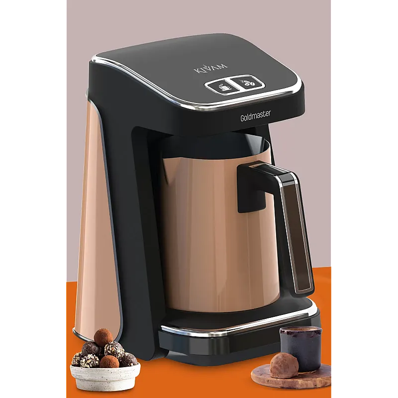 Aparat pentru cafea turceasca Goldmaster Pro KIVAM GM-9900G Auriu, 480W - Studiocasa.ro