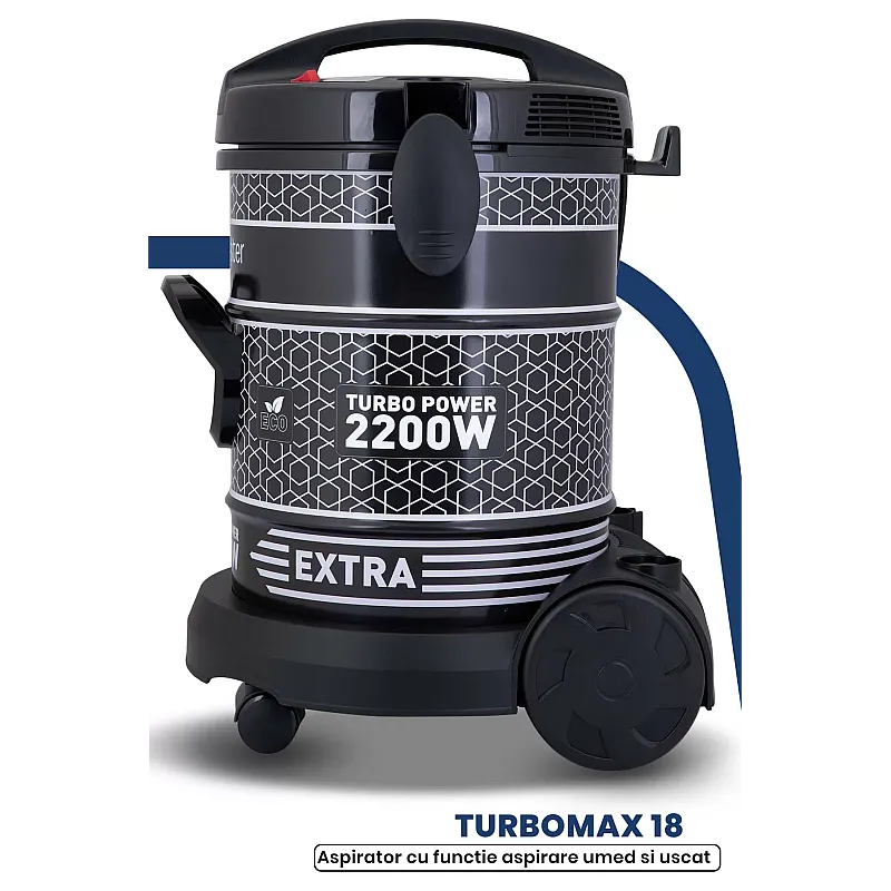 Aspirator cu sac Goldmaster Turbomax GM-7592, 2200W, Colectare 18l - Studiocasa.ro