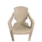 Set 2 Scaune de Gradina, Terasa, Fabricate din Plastic, Culoare Crem/Capuccino, Greutatea maxima 130 Kg - Studiocasa.ro