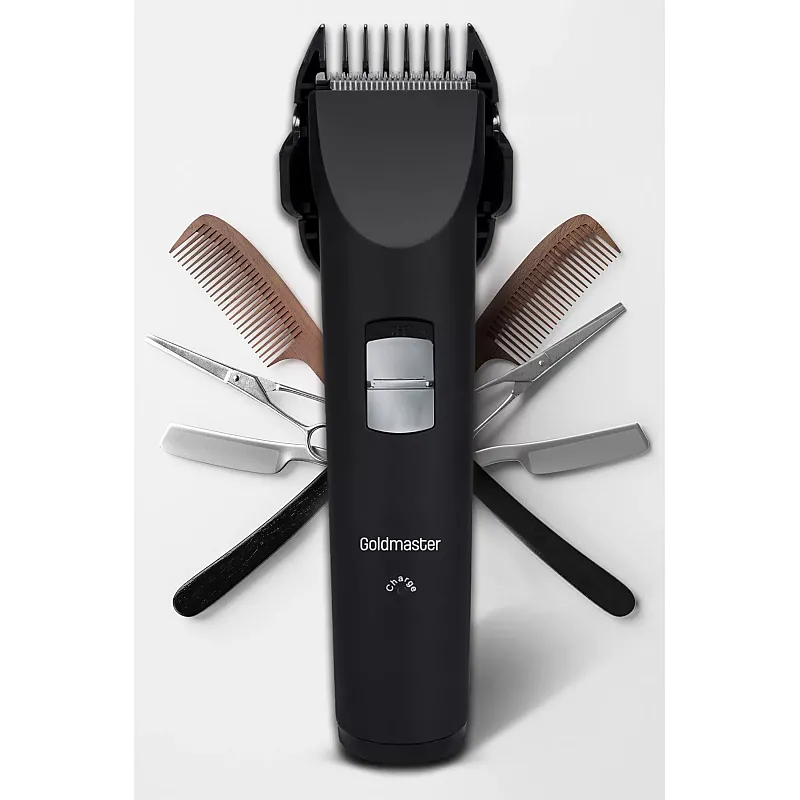 Aparat de tuns Goldmaster GM-7135, Lame otel, Alimentare Acumulator, 300 mAh, Negru - Studiocasa.ro
