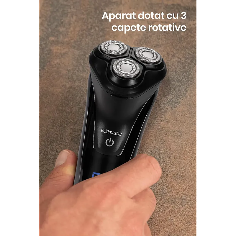 Aparat de ras Goldmaster GM-8129, Lame otel, Incarcare rapida, Lithium-Ion 600 mAh - Studiocasa.ro