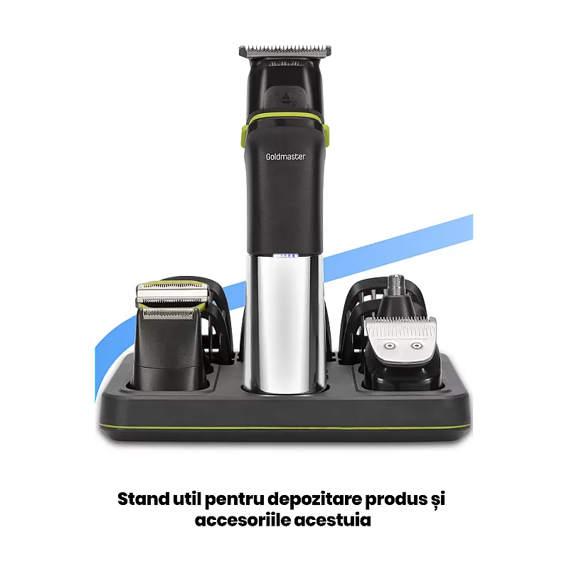 Aparat de tuns Goldmaster GM-8178, Lame otel, Incarcare rapida, Lithium-Ion 500 mAh - Studiocasa.ro