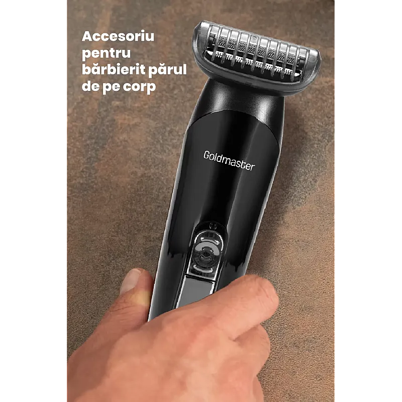 Aparat de tuns Goldmaster GM-7178, Lame otel, Incarcare rapida, Lithium-Ion 600 mAh - Studiocasa.ro