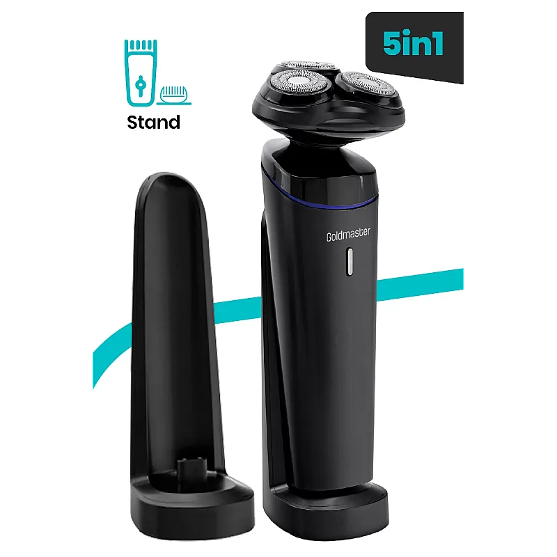 Aparat de ras Goldmaster GM-8141, Lame otel, Trimmer, Incarcare rapida, Lithium-Ion 700 mAh - Studiocasa.ro