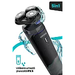 Aparat de ras Goldmaster GM-8141, Lame otel, Trimmer, Incarcare rapida, Lithium-Ion 700 mAh - Studiocasa.ro