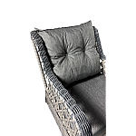 Set 6 piese mobilier de Terasa/Gradina cu perne, Masa, Canapea, Fotolii, Tabureti ,7 locuri , Gri Inchis/Antracit - Studiocasa.ro
