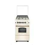 Pachet aragaz rustic si hota clasica Studio Casa Only Verona Retro, 50/55 cm, 4 arzatoare gaz, Cuptor gaz, Aprindere electrica, Gril electric, Crem - Studiocasa.ro