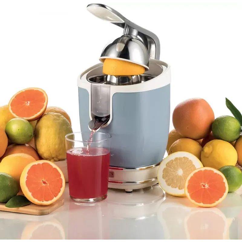 Storcator De Citrice Ariete 0413 Crem/ Bleu, Putere 85W, Inox, Cu Maner, Spremiagrumi Vintage - Studiocasa.ro