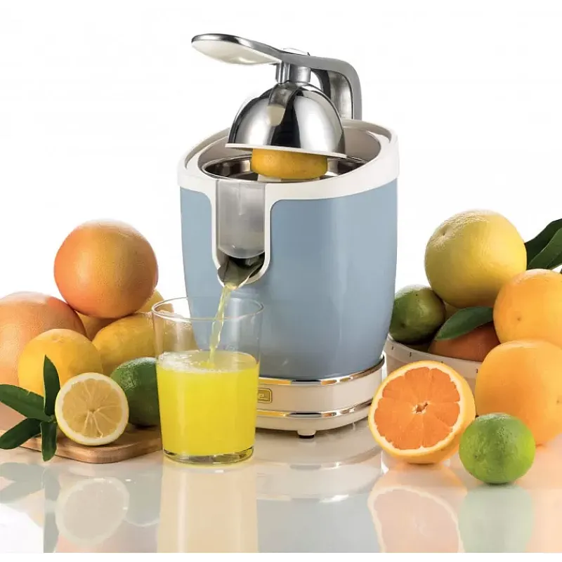 Storcator De Citrice Ariete 0413 Crem/ Bleu, Putere 85W, Inox, Cu Maner, Spremiagrumi Vintage - Studiocasa.ro