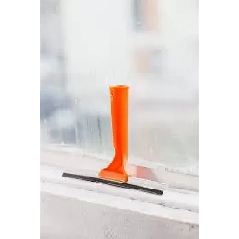 Racleta geamuri pentru baie, 30cm, ideala pentru indepartarea apei de pe suprafetele plate, Studio Casa, Portocaliu - Studiocasa.ro