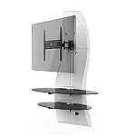 Sistem suport TV de perete Meliconi Ghost Design 2000 Rotation, reglabil cu doua brate, 32- 63, 70 kg, Alb - Studiocasa.ro