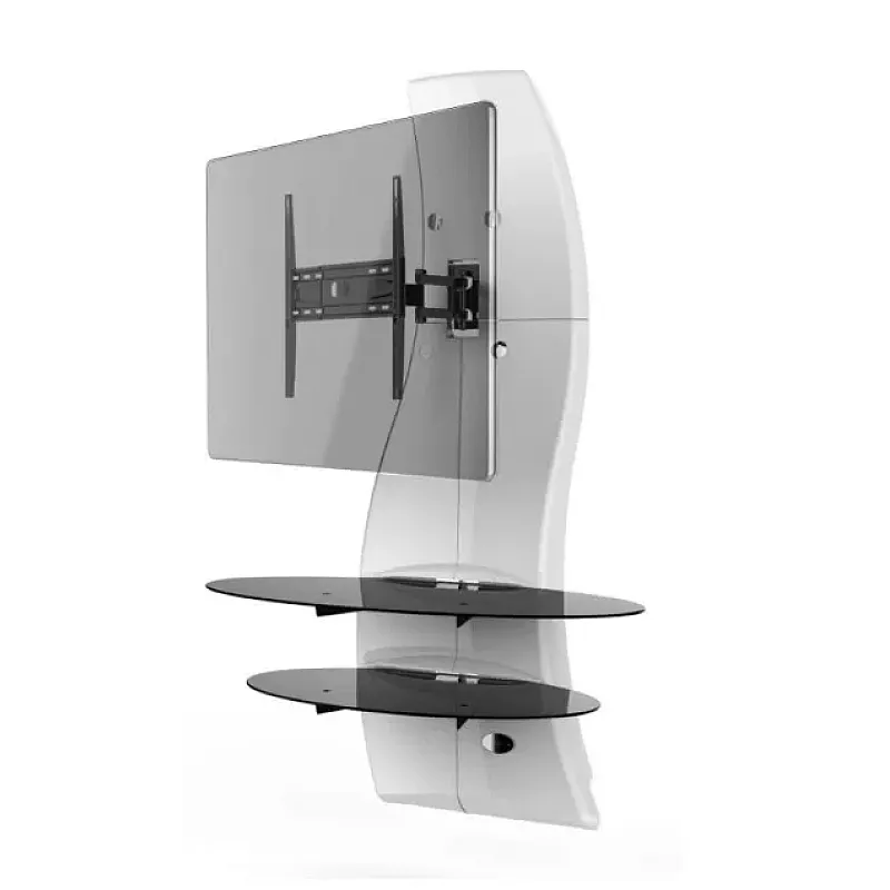 Sistem suport TV de perete Meliconi Ghost Design 2000 Rotation, reglabil cu doua brate, 32- 63, 70 kg, Alb - Studiocasa.ro