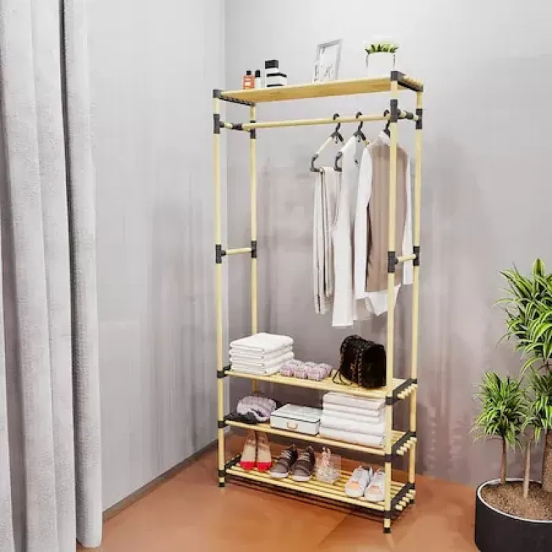 Etajera din lemn pt haine si pantofi, 165 cm, Seowood - Studiocasa.ro