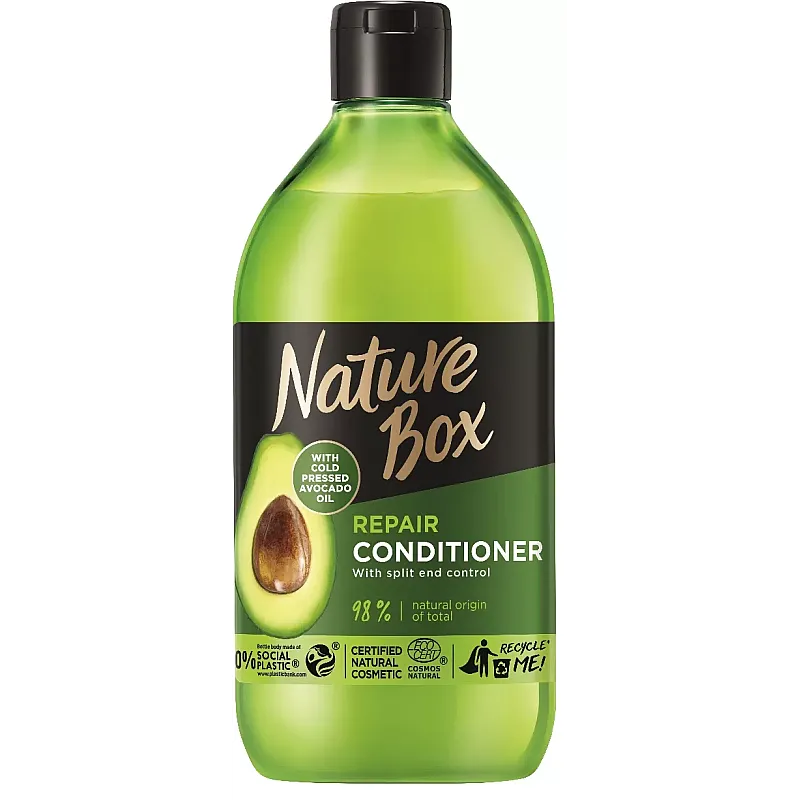 Balsam Nature Box cu ulei de avocado pentru par deteriorat, 385 ml - Studiocasa.ro