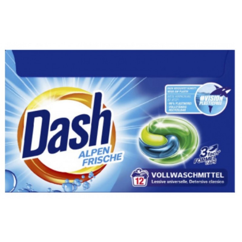 Dash Detergent Capsule 12Buc Alpen Frische