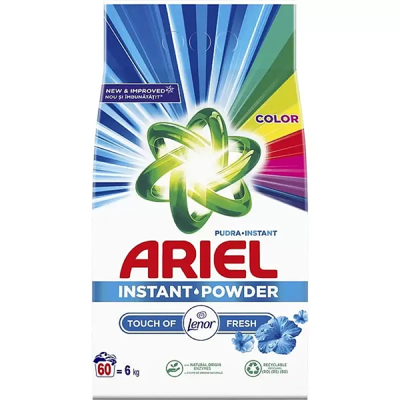 Detergent automat ARIEL Color Touch of Lenor, 6Kg, 60 spalari - Studiocasa.ro