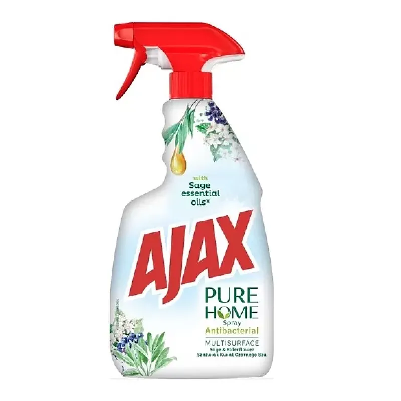 Dezinfectant pentru suprafete baie Ajax Pure Home Antibacterial, Elderflower, 500 ml - Studiocasa.ro