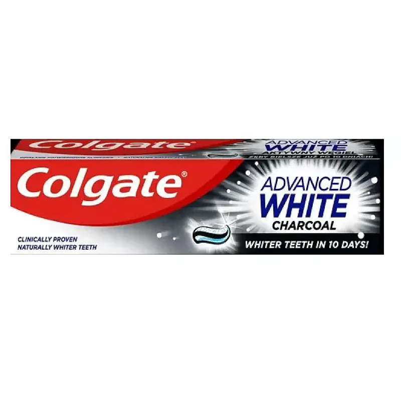 Pasta de dinti Colgate Advanced White Charcoal pentru albire, 100 ml - Studiocasa.ro