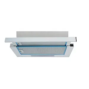 Hota incorporabila telescopica Studio Casa Alizee 60 WH, 60 cm, 2 motoare, putere de absorbtie 450 m3/h, Alb