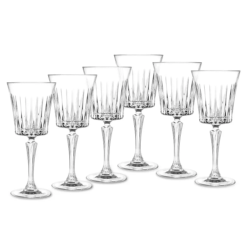 Set 6 Pahare Apa Cu Picior, Timeless Rcr - Studiocasa.ro