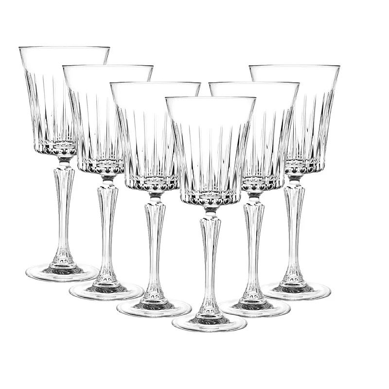 Set 6 Pahare Vin Cu Picior, Timeless Rcr - Studiocasa.ro