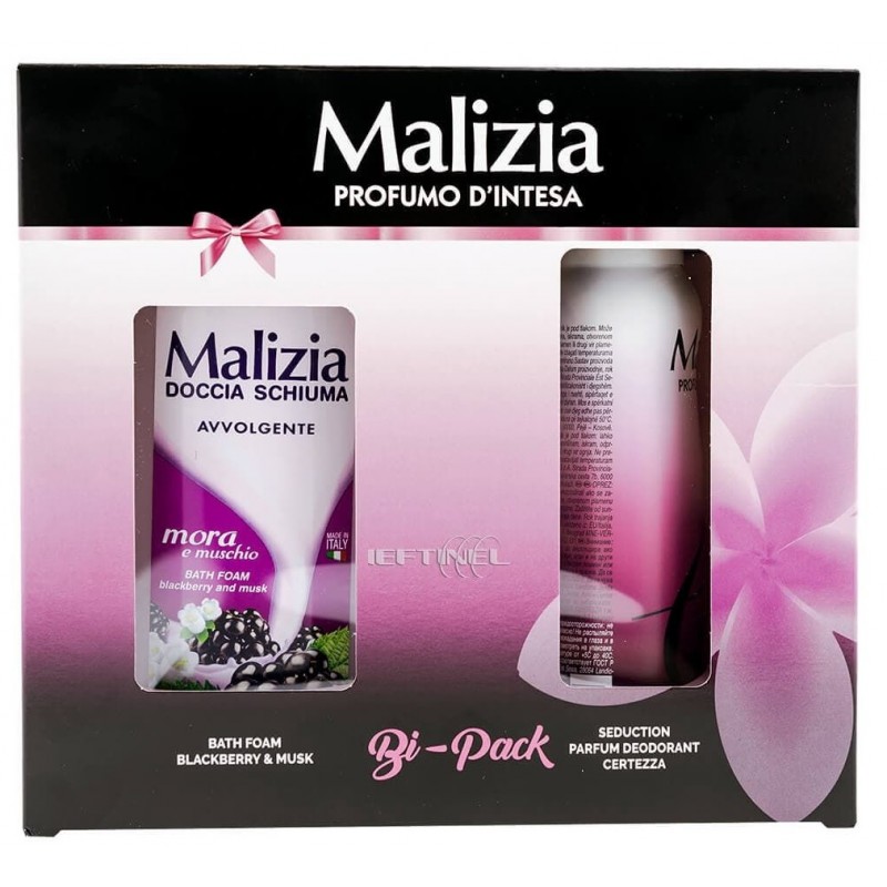 Set Malizia, deodorant spray MALIZIA Certezza 150ml+Gel de dus MALIZIA 250ml