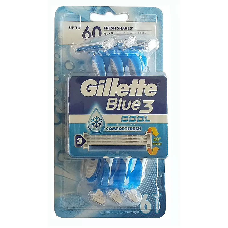 Set aparat de ras Gillette Blue 3 Cool 6 bucati - Studiocasa.ro