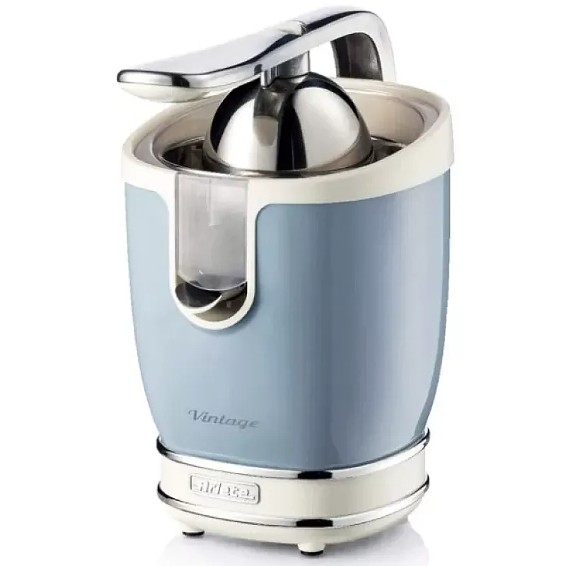 Storcator De Citrice Ariete 0413 Crem/ Bleu, Putere 85W, Inox, Cu Maner, Spremiagrumi Vintage - Studiocasa.ro