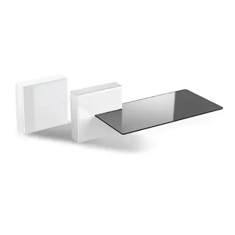 Suport de perete Audio-Video Meliconi Ghost Cube Shelf, acoperire cabluri cu rafturi, Alb - Studiocasa.ro